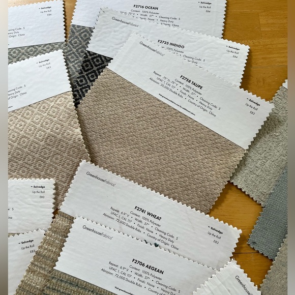 Lot of 15 Polyester Anna Elisabeth Greenhouse Fabrics Upholstery Fabric Samples - Picture 7 of 8